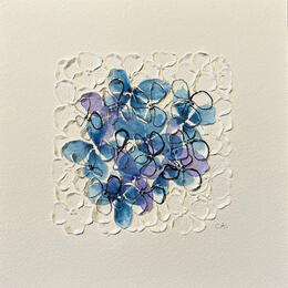 Painting Violetta by Caitrin Alexandre | Painting Figurative Ink, Watercolor Minimalist, Nature