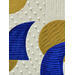 Painting Trois ailerons au soleil by Caitrin Alexandre | Painting Abstract Minimalist Acrylic Gold leaf
