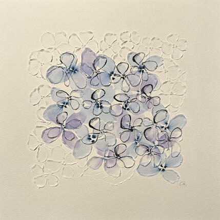Gemälde Angelique von Caitrin Alexandre | Gemälde Figurativ Aquarell, Tinte Minimalistisch