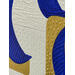 Painting Régate aux voiles bleues by Caitrin Alexandre | Painting Abstract Minimalist Acrylic Gold leaf