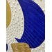Painting Voguons sur la mer agitée by Caitrin Alexandre | Painting Abstract Minimalist Acrylic Gold leaf