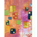 Painting La Cité Perdue by Caitrin Alexandre | Painting Abstract Minimalist Acrylic Gold leaf