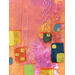 Painting La Cité Perdue by Caitrin Alexandre | Painting Abstract Minimalist Acrylic Gold leaf