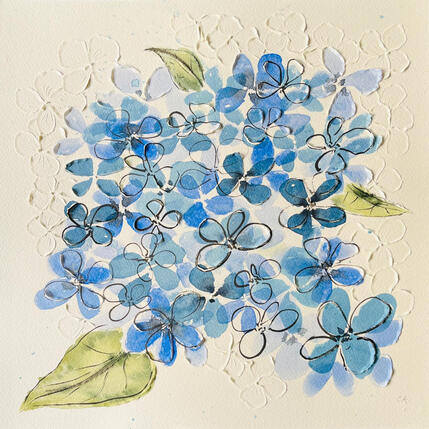 Gemälde Magical revolution von Caitrin Alexandre | Gemälde Figurativ Aquarell, Tinte Minimalistisch, Natur