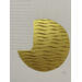 Painting Au coucher du soleil devant la falaise  by Caitrin Alexandre | Painting Abstract Minimalist Acrylic Gold leaf