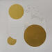 Painting La baie de Somme by Caitrin Alexandre | Painting Abstract Minimalist Acrylic Gold leaf