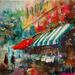 Peinture Summer rain par Solveiga | Tableau Acrylique