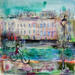 Gemälde Sur les quais von Solveiga | Gemälde Acryl