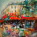 Gemälde Dimanche à Paris von Solveiga | Gemälde Acryl
