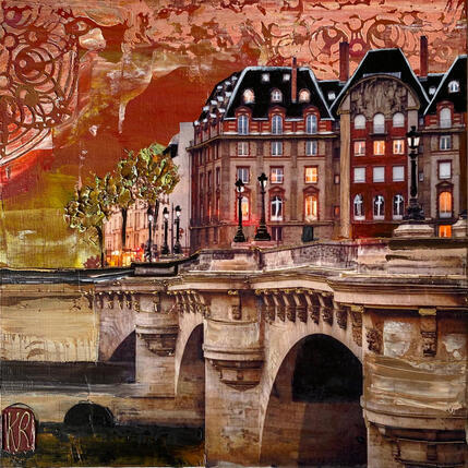 Pintura Fenêtres sur Seine por Romanelli Karine | Pintura