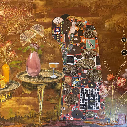 Pintura Love me por Romanelli Karine | Pintura