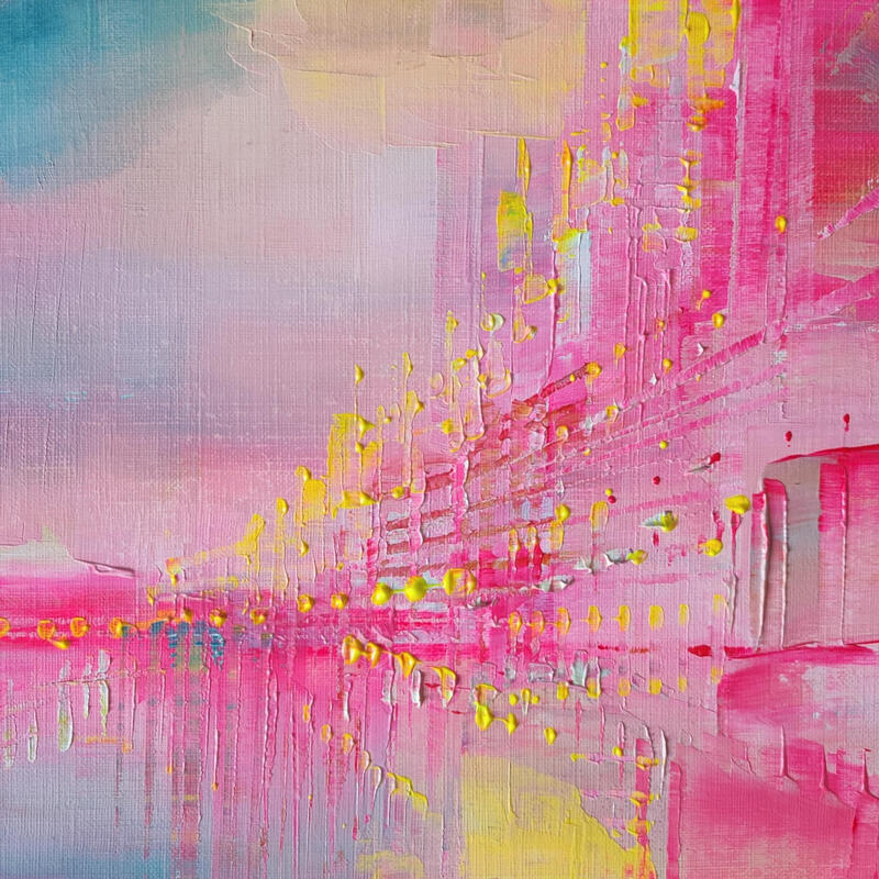 Peinture Plein été fluo par Levesque Emmanuelle | Tableau Huile