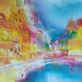 Peinture Ananas Curaçao par Levesque Emmanuelle | Tableau Huile