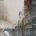 Painting L'heure du café by Levesque Emmanuelle | Painting Oil