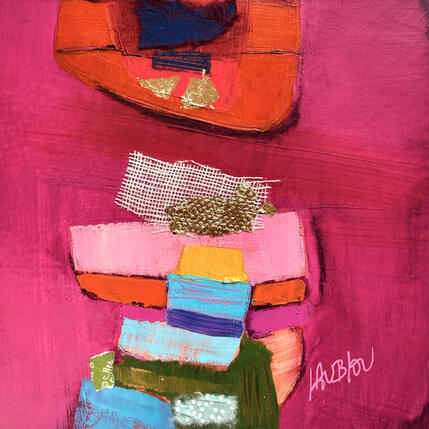 Painting Rejoindre la force by Lau Blou | Painting