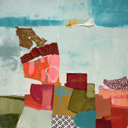 Painting Le totem des enfants-1 by Lau Blou | Painting