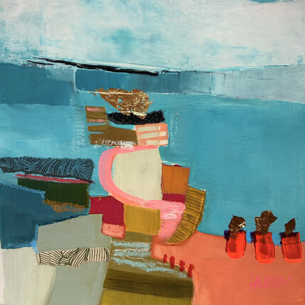 Painting Le totem des enfants-2 by Lau Blou | Painting