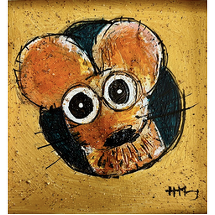 Painting Joueur by Maury Hervé | Painting Raw art Animals