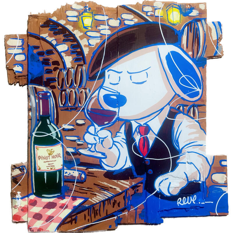 Painting Petit vigneron by Revel | Painting Pop-art Pop icons