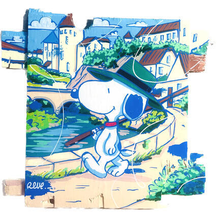 Peinture Semur-en-Auxois par Revel | Tableau Pop-art Icones Pop
