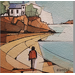Painting 1 promeneur by Langlois Jean-Luc | Painting