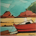 Pintura Le petit bateau por Langlois Jean-Luc | Pintura