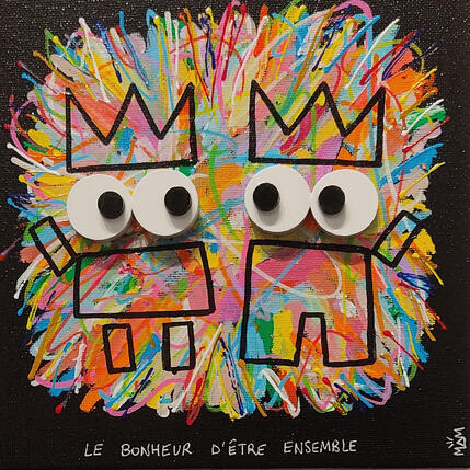 Peinture ENSEMBLE par Mam | Tableau Pop-art Acrylique
