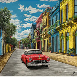 Peinture Bleu caraibe par Geiry | Tableau Matiérisme