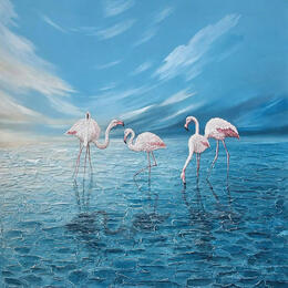 Painting BALLET SUR L'HORIZON  by Geiry | Painting