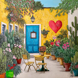 Painting UN COIN DE PARADIS by Geiry | Painting