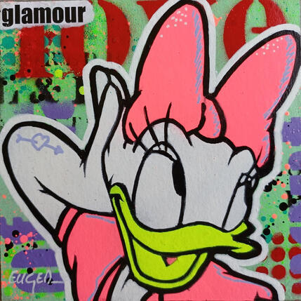 Gemälde GLAMOUR von Euger Philippe | Gemälde Pop-Art Acryl, Collage Pop-Ikonen
