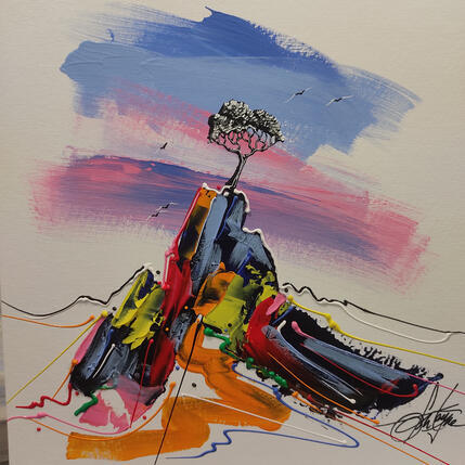Peinture Roi de ton ciel par Fonteyne David | Tableau Figuratif Acrylique