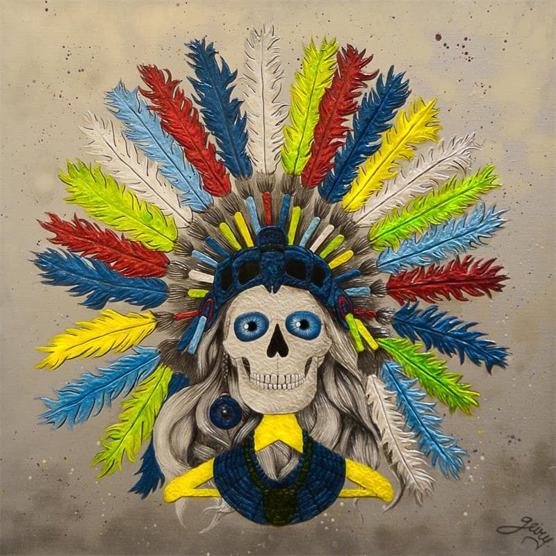 Peinture Wapy par Geiry | Tableau Figuratif Portraits Acrylique