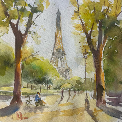 Painting Lumière au Champ de Mars by Khomyakova  Liliya  | Painting