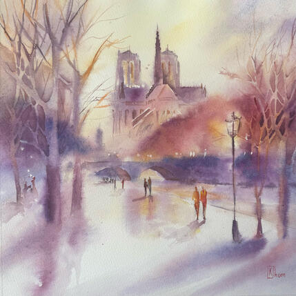 Painting Le silence du soir by Khomyakova  Liliya  | Painting