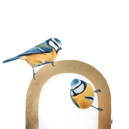 Peinture GOLD AND SUN 110 par Milie Lairie | Tableau