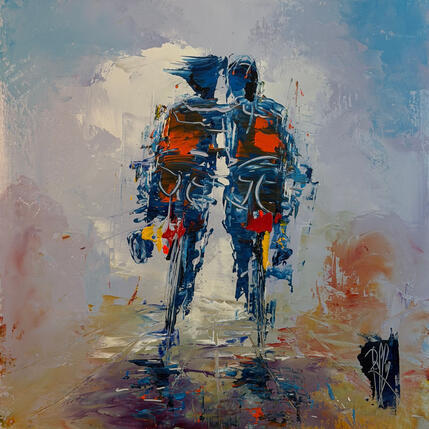 Peinture Une histoire simple par Raffin Christian | Tableau Figuratif Huile Scènes de vie