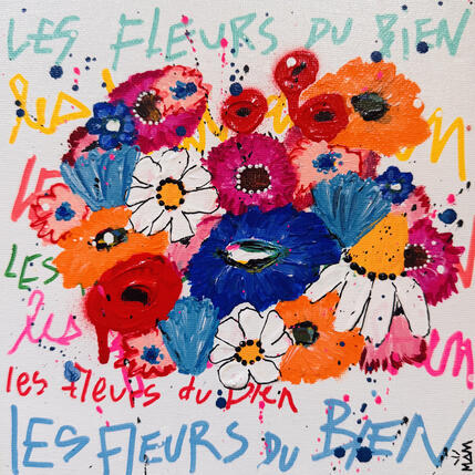 Painting LES FLEURS DU BIEN by Mam | Painting