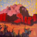 Painting Shadow Play by O'Donnell Karen | Painting Impressionism Landscapes Oil