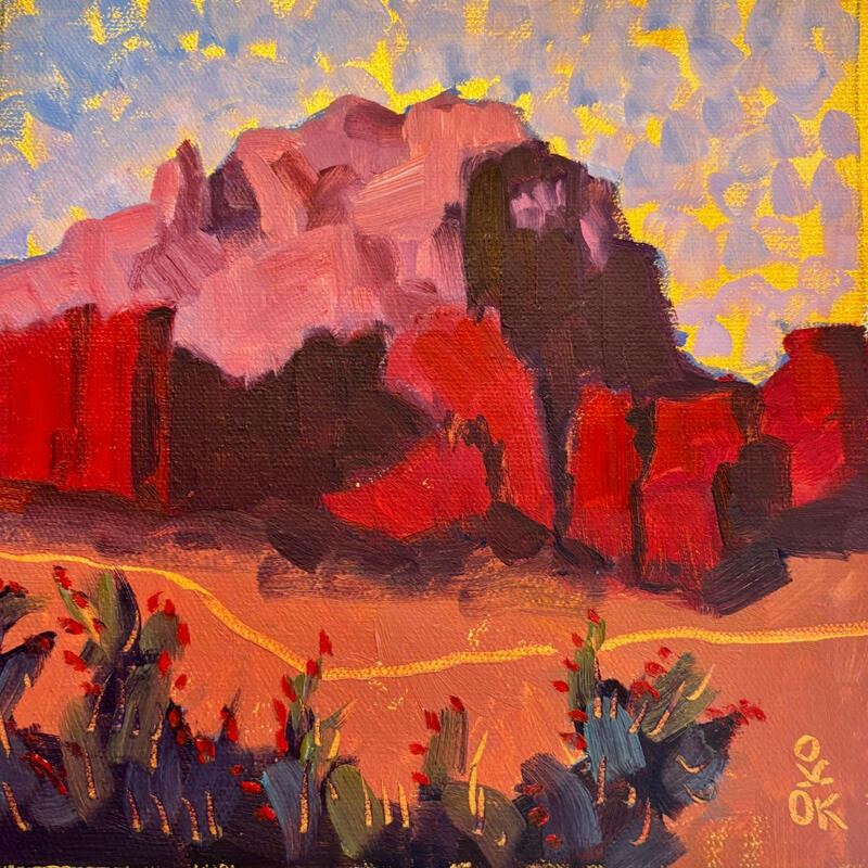 Painting Shadow Play by O'Donnell Karen | Painting Impressionism Landscapes Oil