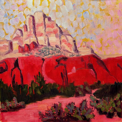 Painting Mystic Trail  by O'Donnell Karen | Painting Impressionism Oil Landscapes