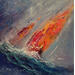 Pintura Wave Ascent por Petras Ivica | Pintura