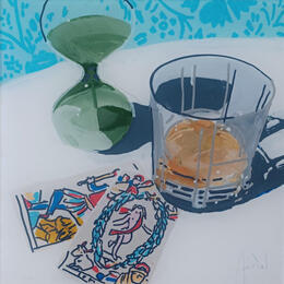 Peinture La chance lui donnait du temps par Auriol Philippe | Tableau Figuratif Acrylique, Plexiglas, Posca Natures mortes