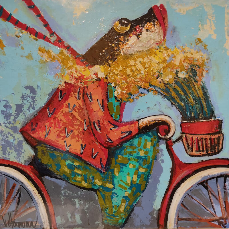 Painting Ramo mimosas para mi norria by Villanueva Puigdelliura Natalia | Painting Figurative