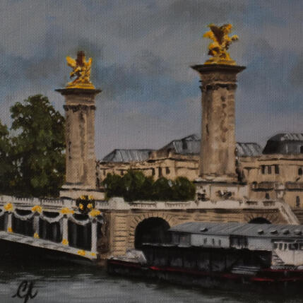 Painting Les Colonnes et le Pont by Poulain Clément | Painting