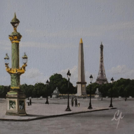 Painting Concorde estivale by Poulain Clément | Painting