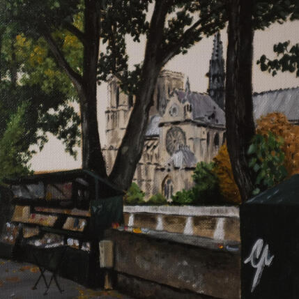 Painting Notre-Dame en passant by Poulain Clément | Painting