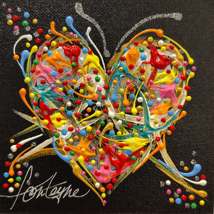 Painting Ici mon amour by Fonteyne David | Painting Figurative Acrylic