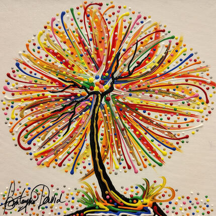 Painting Arbre passionnément by Fonteyne David | Painting Figurative Acrylic Pop icons