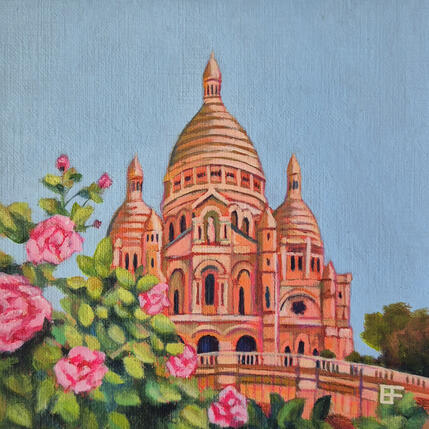 Pintura Entre fleurs et lumière por Emma Fischer | Pintura